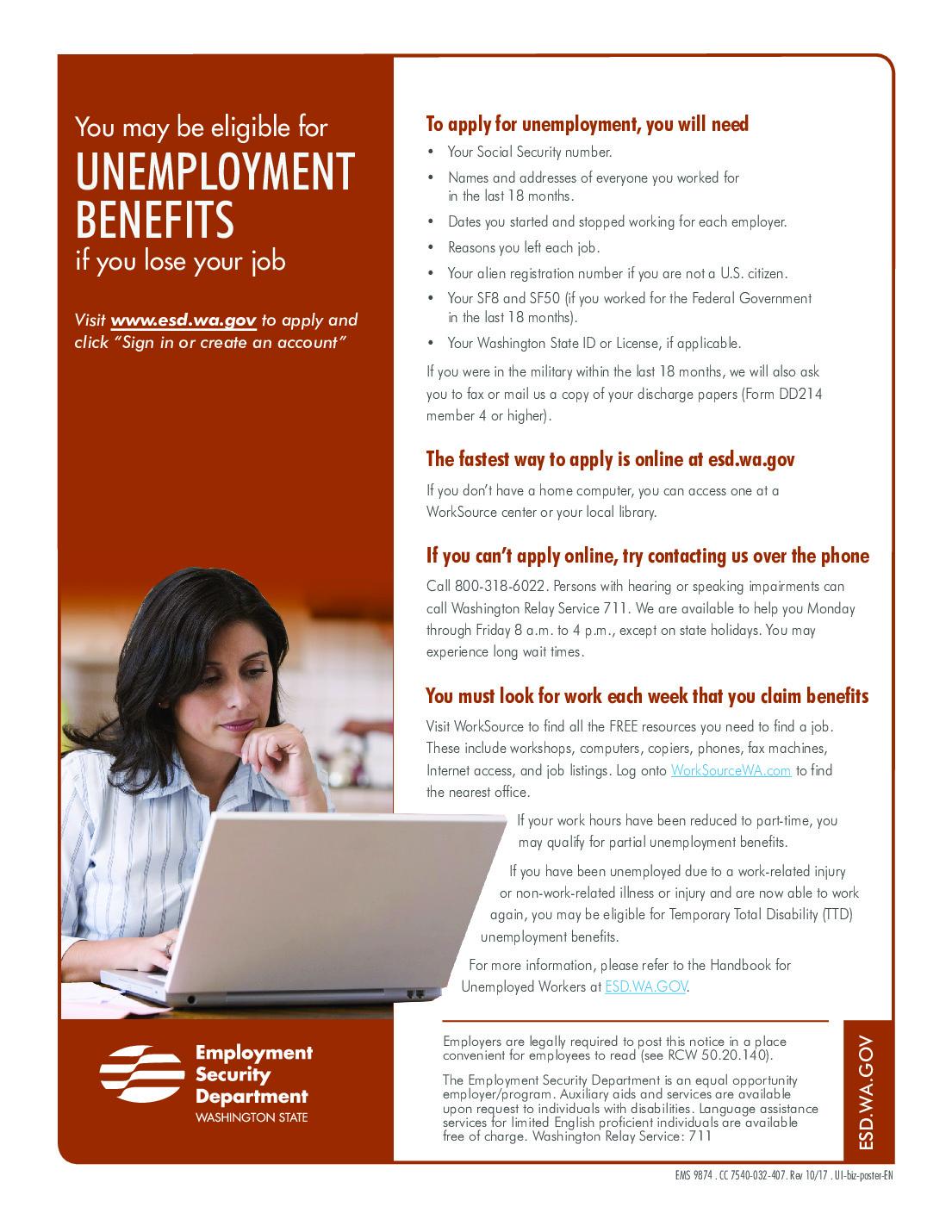 WA bill would offer unemployment benefits to immigrants not authorized to work in U.S. – Washington State Standard