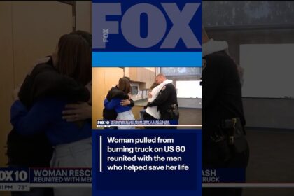 Heroic Rescue: Woman Saved from Burning Truck on US 60 Reunites with Her Rescuers