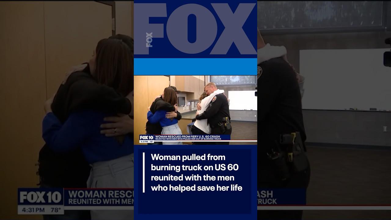 Heroic Rescue: Woman Saved from Burning Truck on US 60 Reunites with Her Rescuers