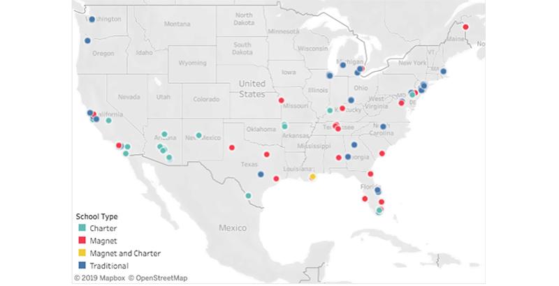 Discover the Locations of the Top 100 Public High Schools Across the Nation Discover the Locations of the Top 100 Public High Schools Across the Nation