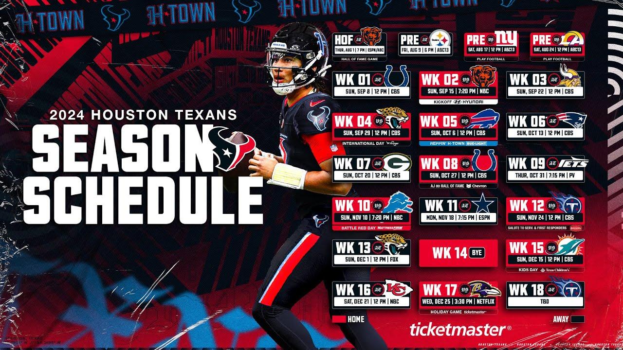 Houston Texans Face Grim Forecast for Next Season Following Schedule Release Houston Texans Face Grim Forecast for Next Season Following Schedule Release
