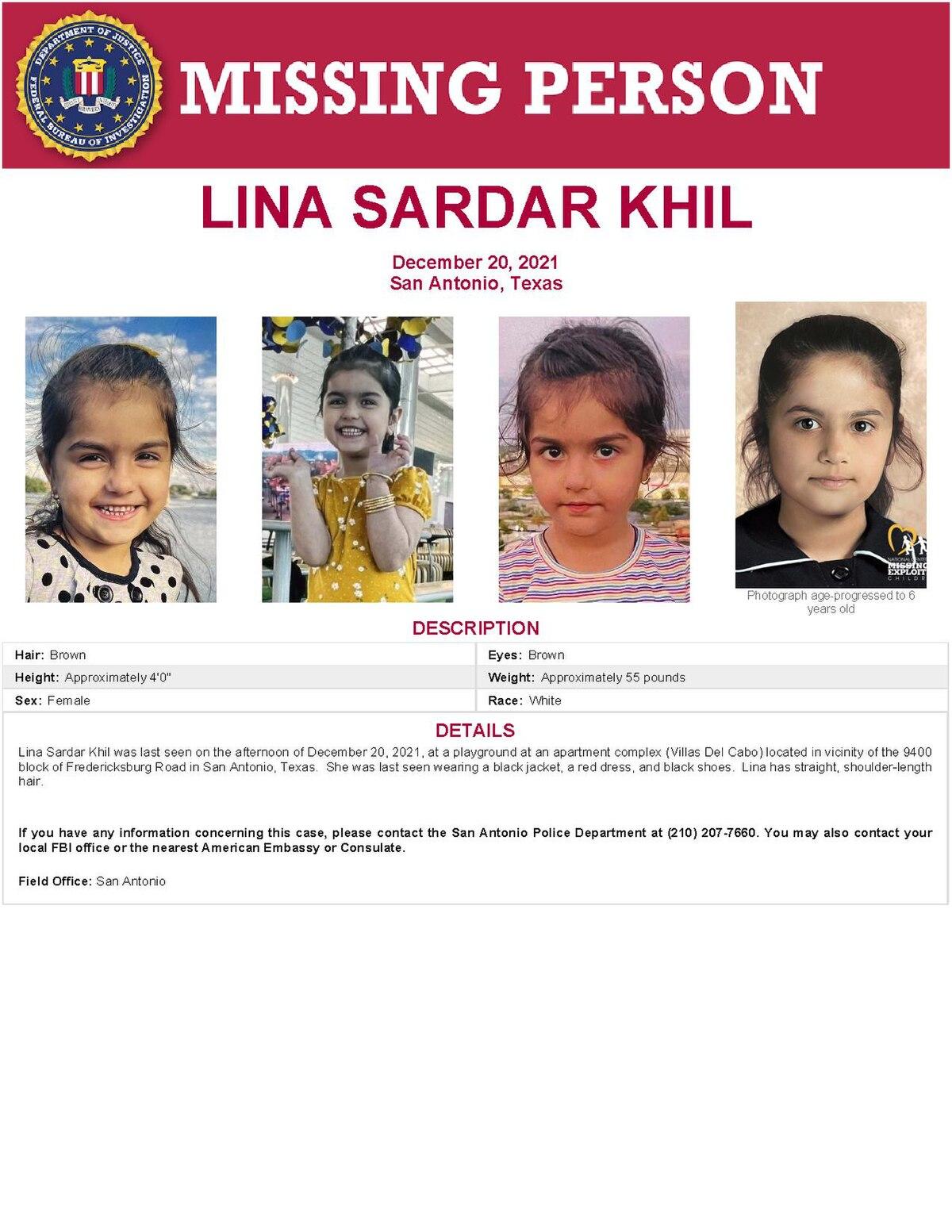 Lina Sardar Khil: 0K reward offered for missing 3-year-old Texas girl – New York Post Lina Sardar Khil: 0K reward offered for missing 3-year-old Texas girl – New York Post