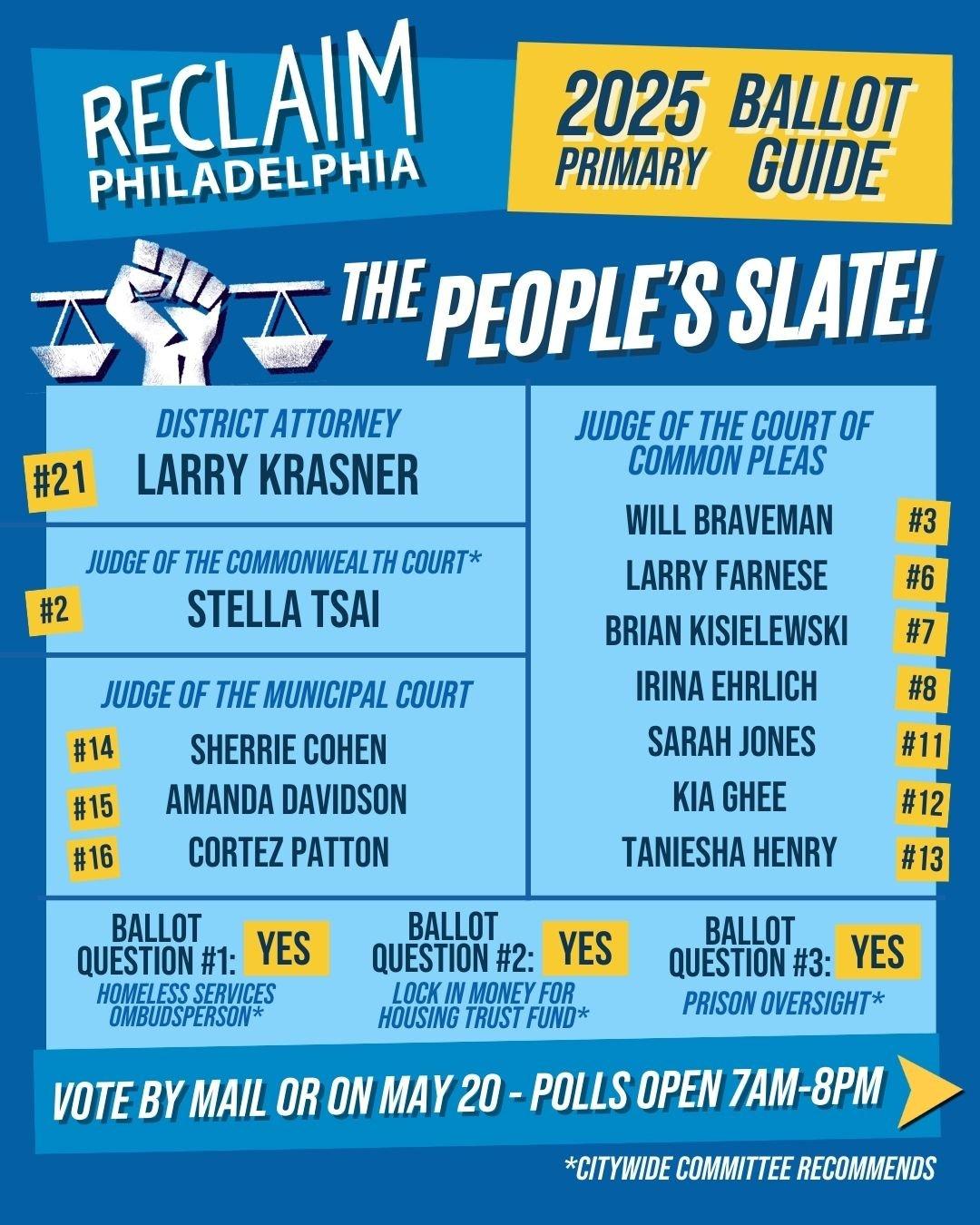 Your Essential Guide to Philadelphia’s 2025 Primary Election: From District Attorney Races to Key Ballot Questions Your Essential Guide to Philadelphia’s 2025 Primary Election: From District Attorney Races to Key Ballot Questions