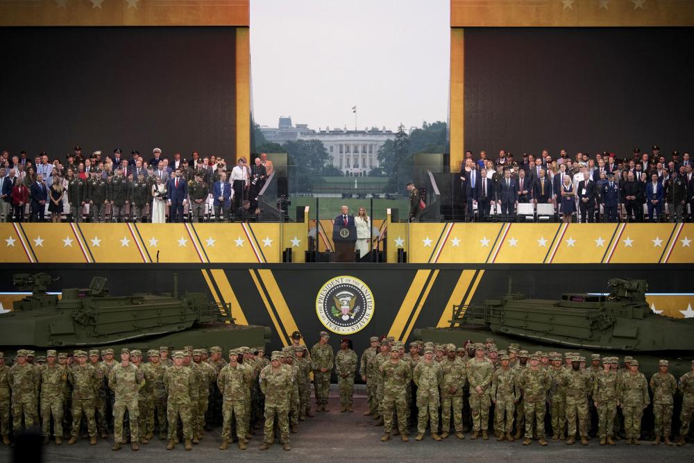 Trump Leads Military Parade Amid Nationwide Protests Against His Administration Trump Leads Military Parade Amid Nationwide Protests Against His Administration