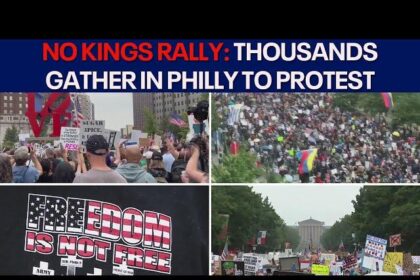 Thousands Gather in Downtown Philadelphia for Powerful ‘No Kings’ Rally Against Trump
