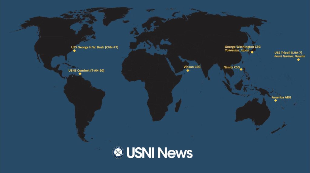 USNI News Fleet and Marine Tracker: June 16, 2025 – USNI News USNI News Fleet and Marine Tracker: June 16, 2025 – USNI News