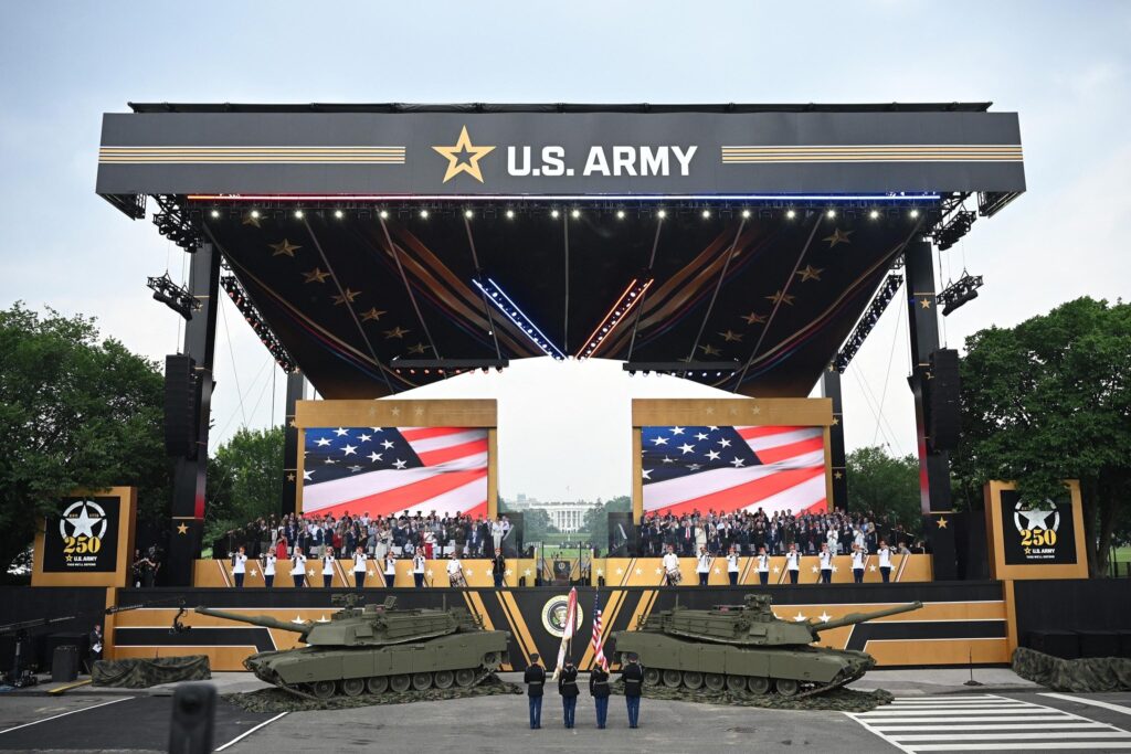 Trump Commands Spectacular Military Parade in Washington Amid Massive Protests Trump Commands Spectacular Military Parade in Washington Amid Massive Protests