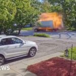 Truck Explodes in Fiery Blast While Driving Through Chicago Suburb