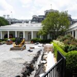 White House Bulldozes Rose Garden to Kick Off Trump’s Controversial Paving Project