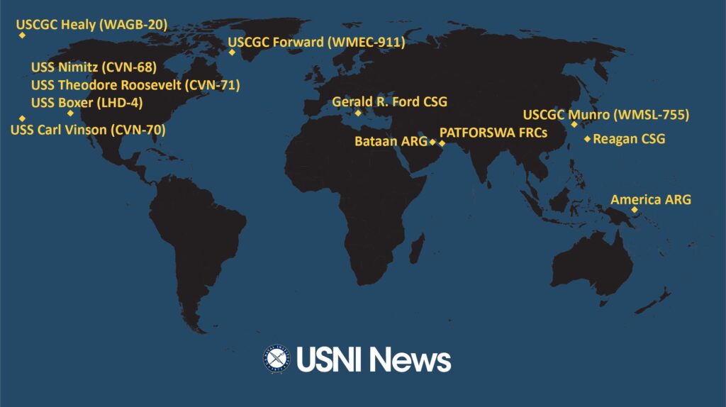 USNI News Fleet and Marine Tracker: June 16, 2025 – USNI News USNI News Fleet and Marine Tracker: June 16, 2025 – USNI News