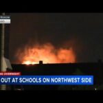 Fire Erupts at Chicago Academy High School on North Austin Avenue in Portage Park