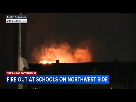 Fire Erupts at Chicago Academy High School on North Austin Avenue in Portage Park Fire Erupts at Chicago Academy High School on North Austin Avenue in Portage Park