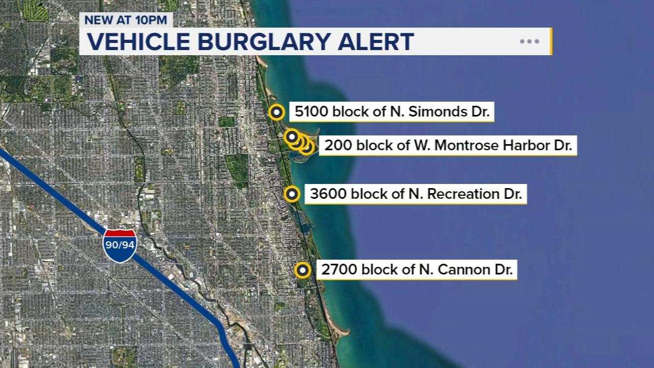Burglars Target Vehicles Along Lakefront in Uptown, Lincoln Park, and Lakeview: Police Issue Warning