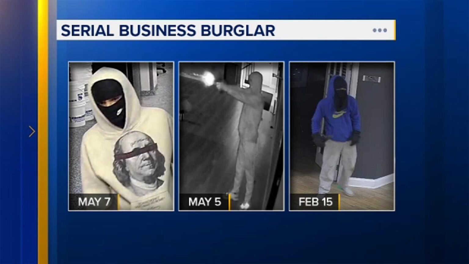 Suspect Wanted in String of Business Burglaries Across Northeast Philadelphia Suspect Wanted in String of Business Burglaries Across Northeast Philadelphia