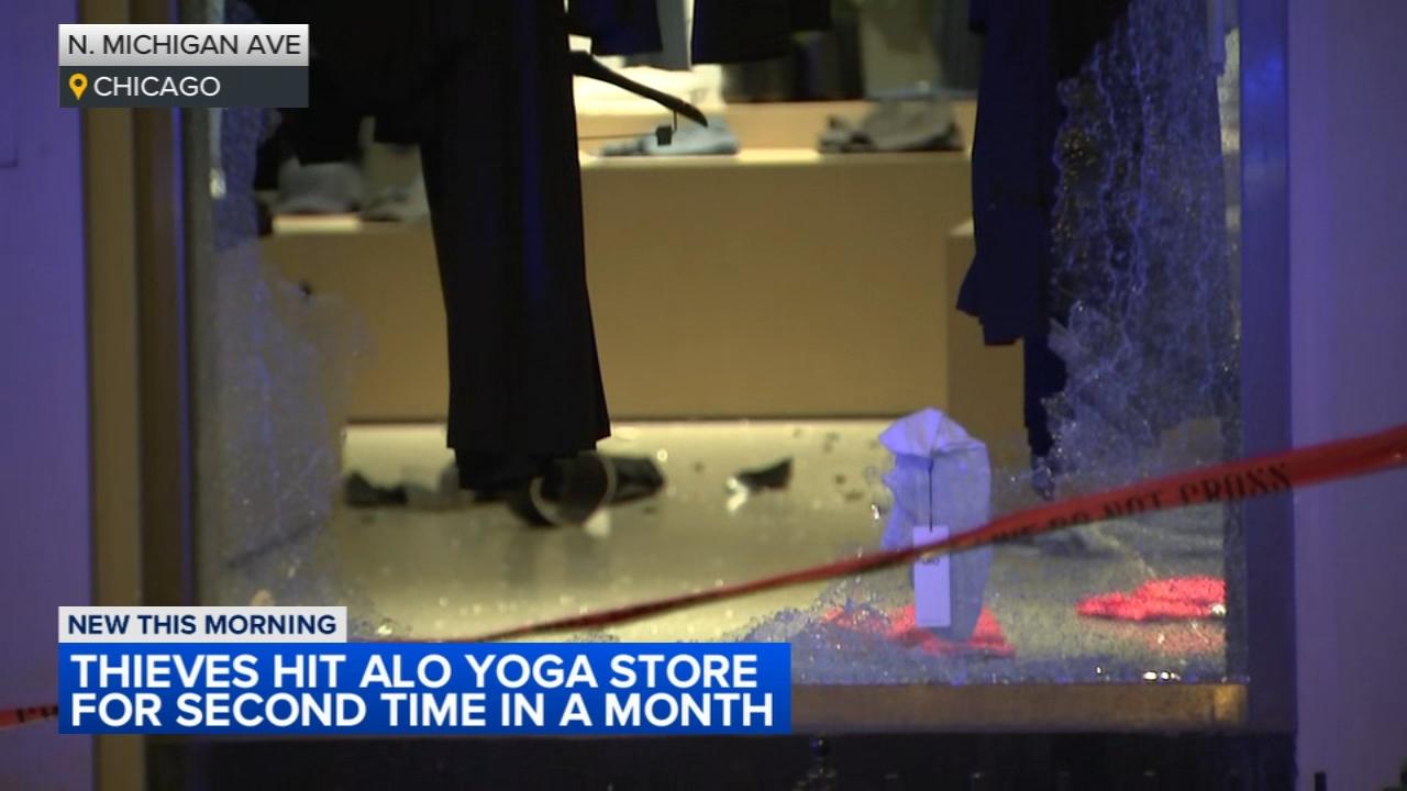 Burglars Strike Alo Yoga Store on Magnificent Mile for the Second Time This Month Burglars Strike Alo Yoga Store on Magnificent Mile for the Second Time This Month