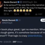 Durant Deletes Alarming Tweets Following Booker’s Reaction