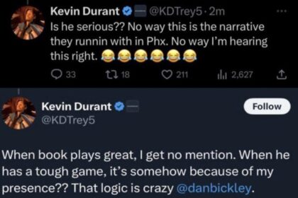 Durant Deletes Alarming Tweets Following Booker’s Reaction