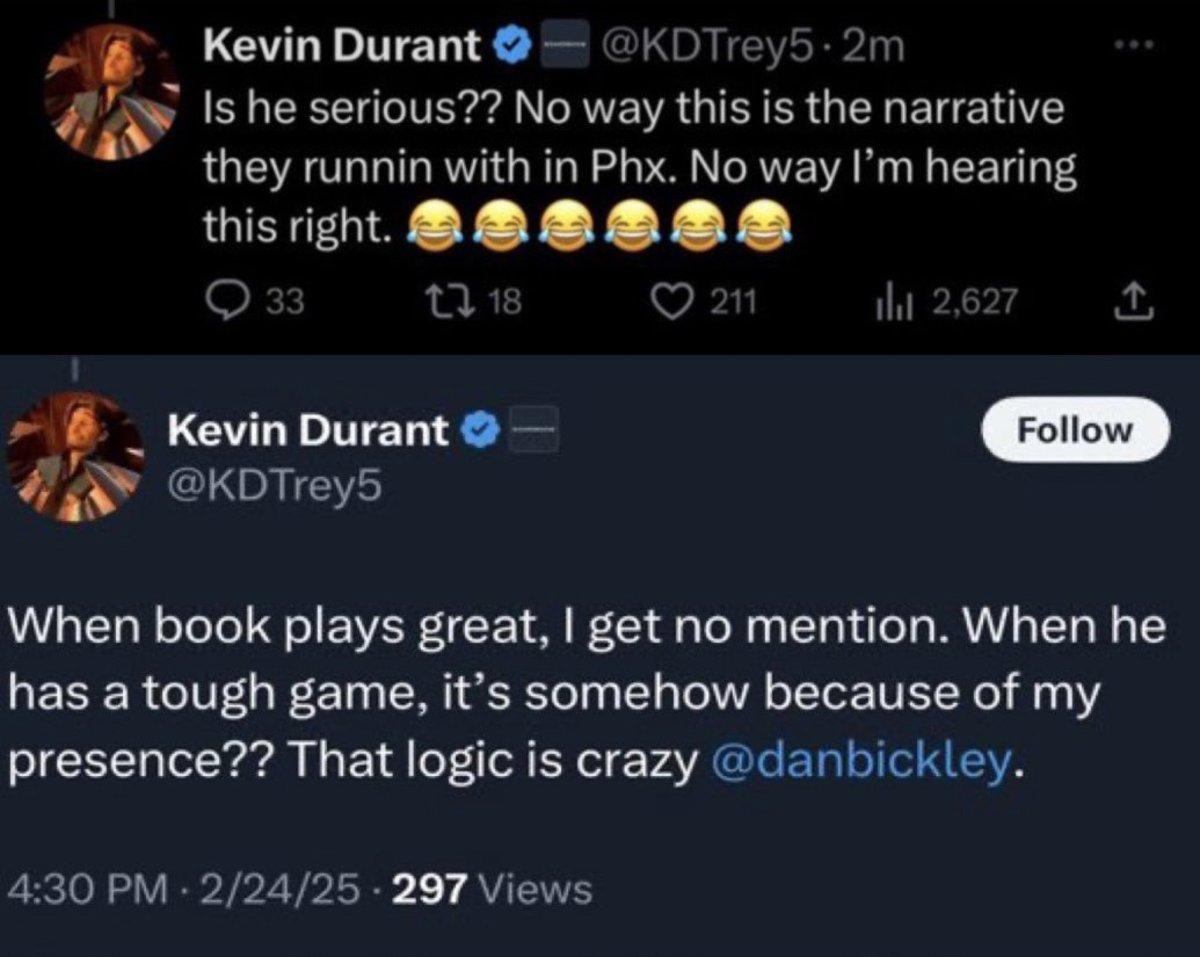 Durant Deletes Alarming Tweets Following Booker’s Reaction Durant Deletes Alarming Tweets Following Booker’s Reaction