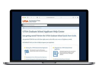 Graduate School Launches Exclusive Admissions Program for UTSA Undergraduates
