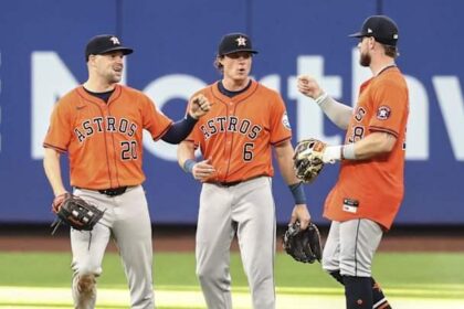 Houston Astros Breakout Outfielder Exits Game Due to Calf Injury
