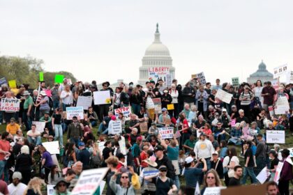 WATCH: Powerful ‘Hands Off’ Protest Erupts in Washington, D.C. Against Trump and Musk’s Federal Cuts
