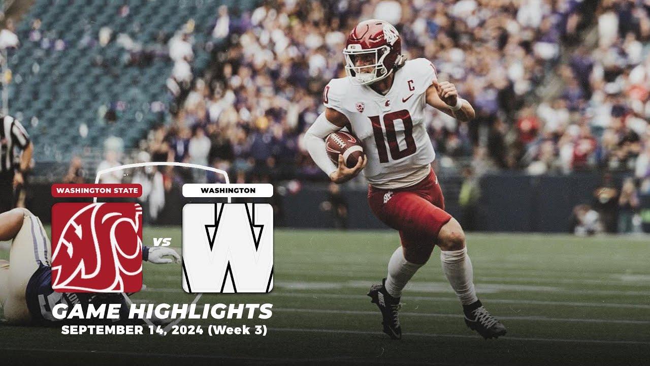 What Channel Is Washington vs. Washington State On Today? Week 3 Game Time and TV Schedule