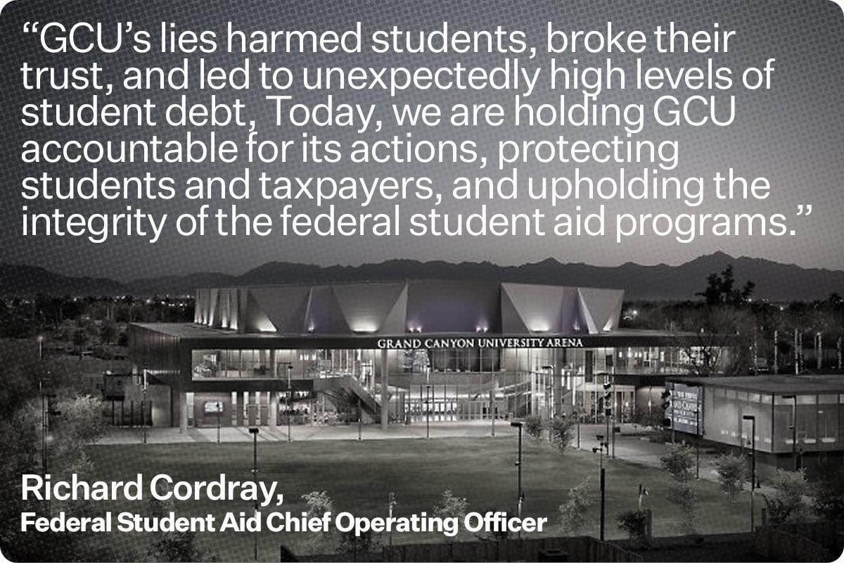 Grand Canyon University Takes Legal Action Against U.S. Department of Education Grand Canyon University Takes Legal Action Against U.S. Department of Education