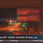 Dallas Road Signs Hacked to Display Shocking Political Messages