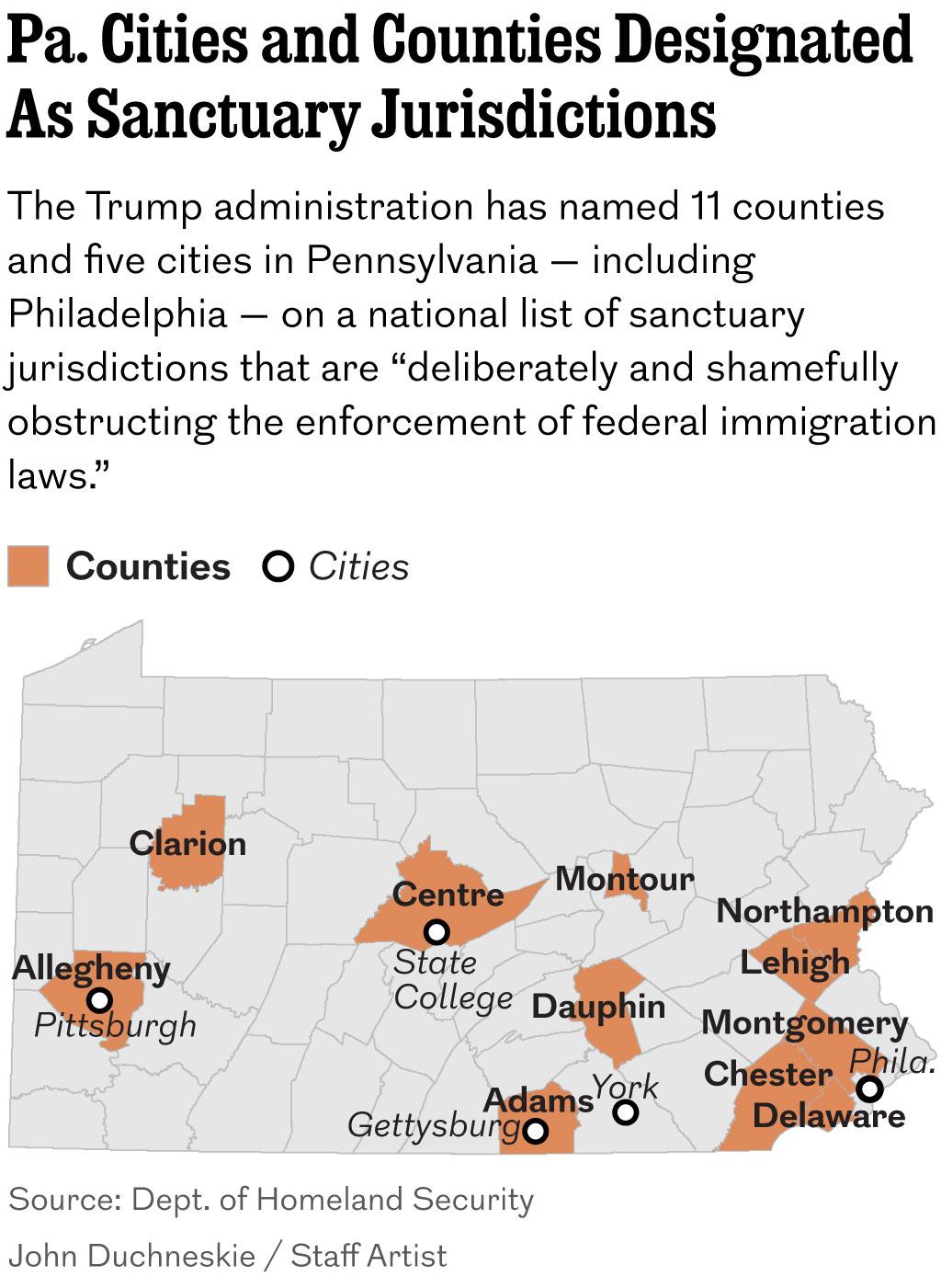 Confusion Erupts in Philly and Beyond After ‘Sanctuary Jurisdictions’ List Disappears Confusion Erupts in Philly and Beyond After ‘Sanctuary Jurisdictions’ List Disappears