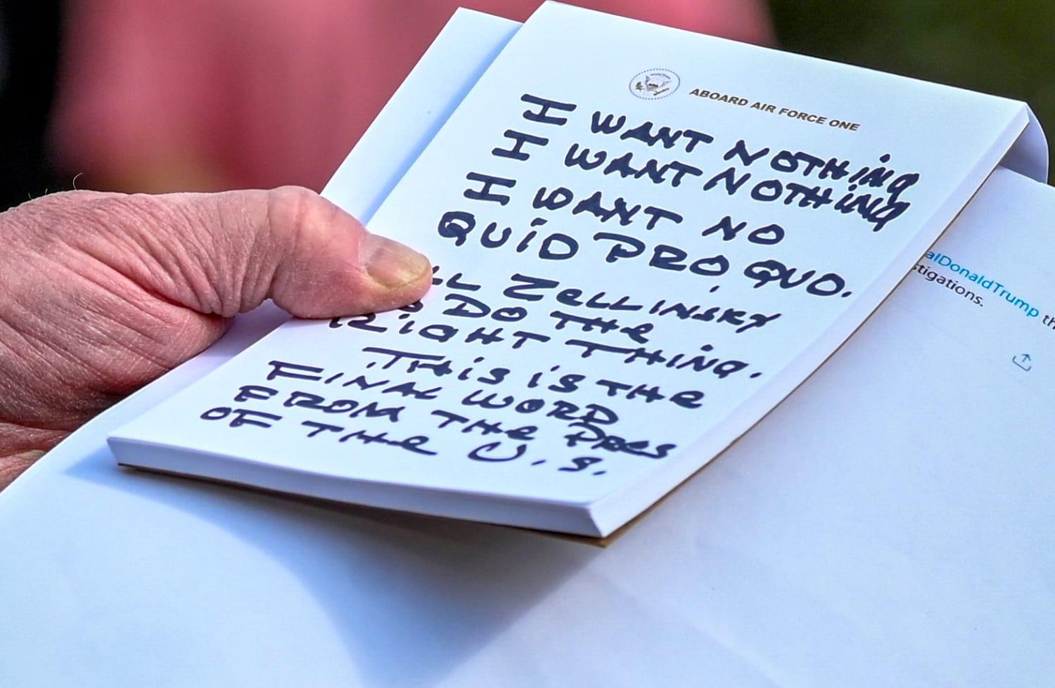 Trump’s Handwritten Note to Powell: “You Have Cost the USA a Fortune”