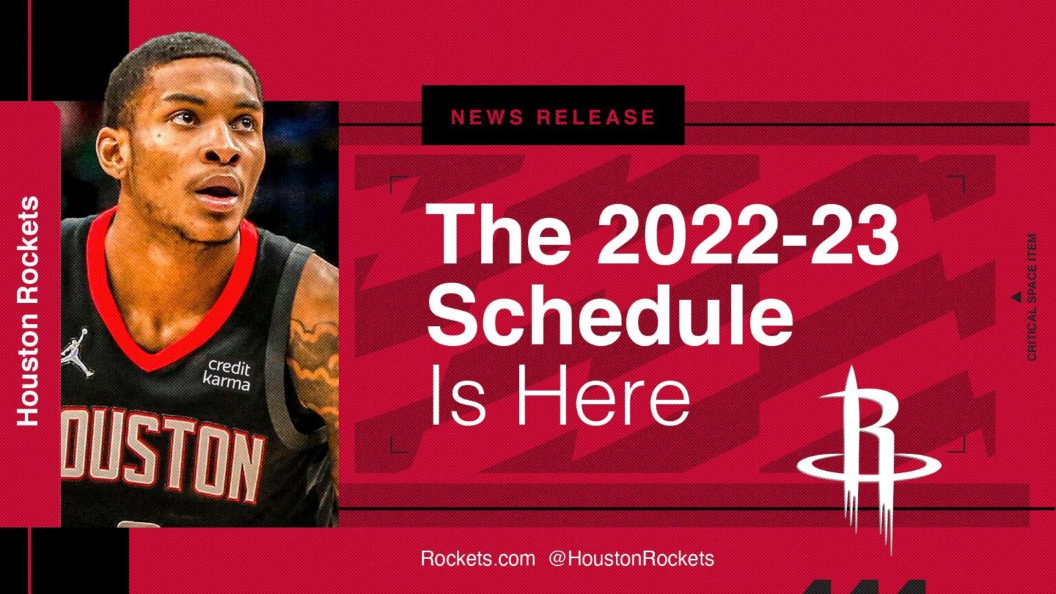 Rockets’ Schedule Ranks as One of the Easiest in the League Rockets’ Schedule Ranks as One of the Easiest in the League