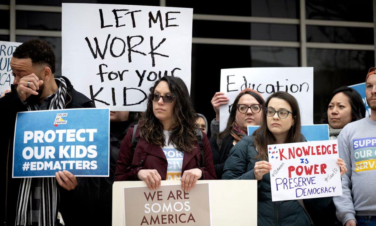 Trump guts the Education Department with massive layoffs; shock waves reach California – Los Angeles Times