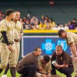 Jackson Merrill Out for Series Opener Against Dodgers as Injury Struggles Continue