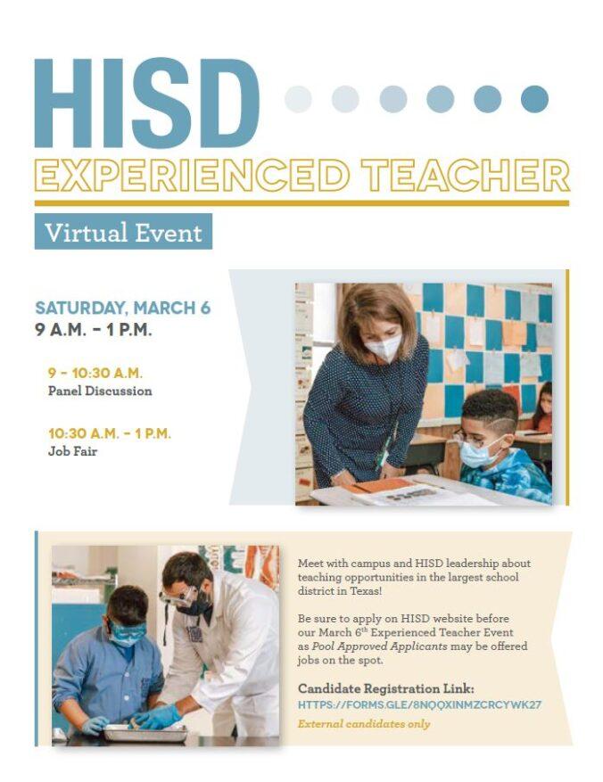 Houston ISD Hosts Job Fairs to Fill Over 350 Teacher Vacancies Before New School Year Houston ISD Hosts Job Fairs to Fill Over 350 Teacher Vacancies Before New School Year