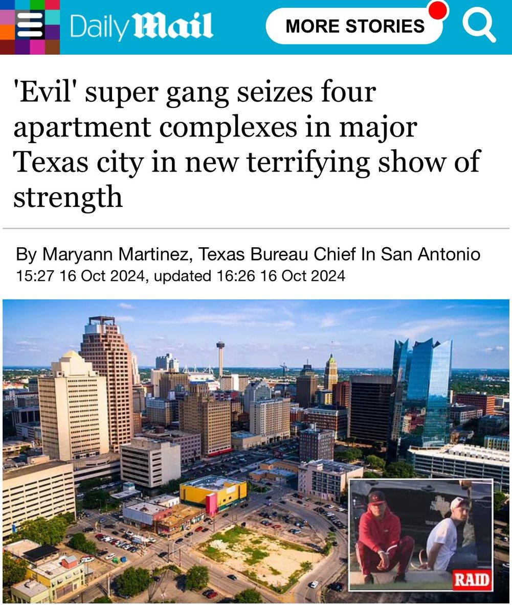 ‘Evil’ super gang seizes four apartment complexes in major Texas city in new terrifying show of strength – Daily Mail ‘Evil’ super gang seizes four apartment complexes in major Texas city in new terrifying show of strength – Daily Mail