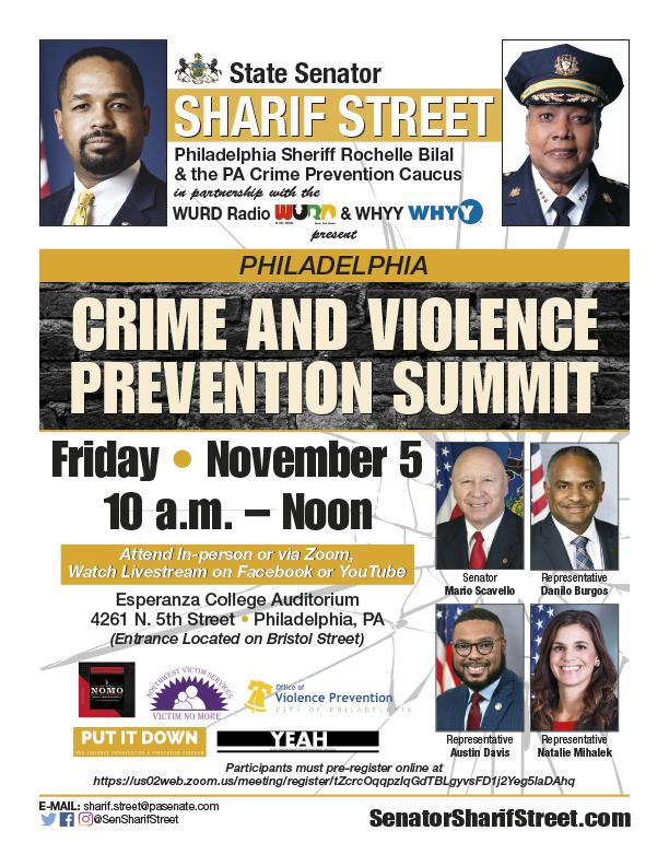 Monday, Sept. 1: Taking a Stand Against Crime in Philadelphia