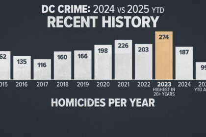 Violent Crime in DC Drops in 2024 and 2025 Following 2023 Surge