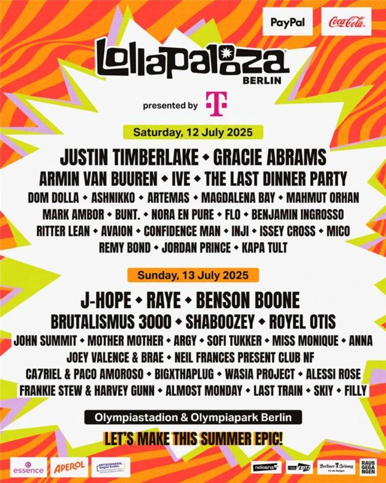 Lollapalooza 2025: Full Lineup, Schedule, Set Times, and How to Watch Live Lollapalooza 2025: Full Lineup, Schedule, Set Times, and How to Watch Live