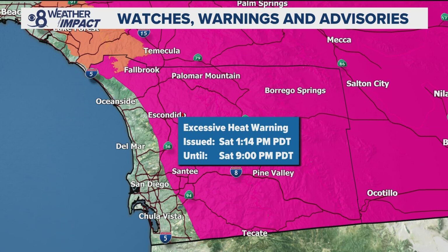 Scorching Summer Ahead: Heat Advisory Declared for San Diego County Scorching Summer Ahead: Heat Advisory Declared for San Diego County