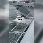 Dramatic Collision: Boat Crashes into USS Midway Museum
