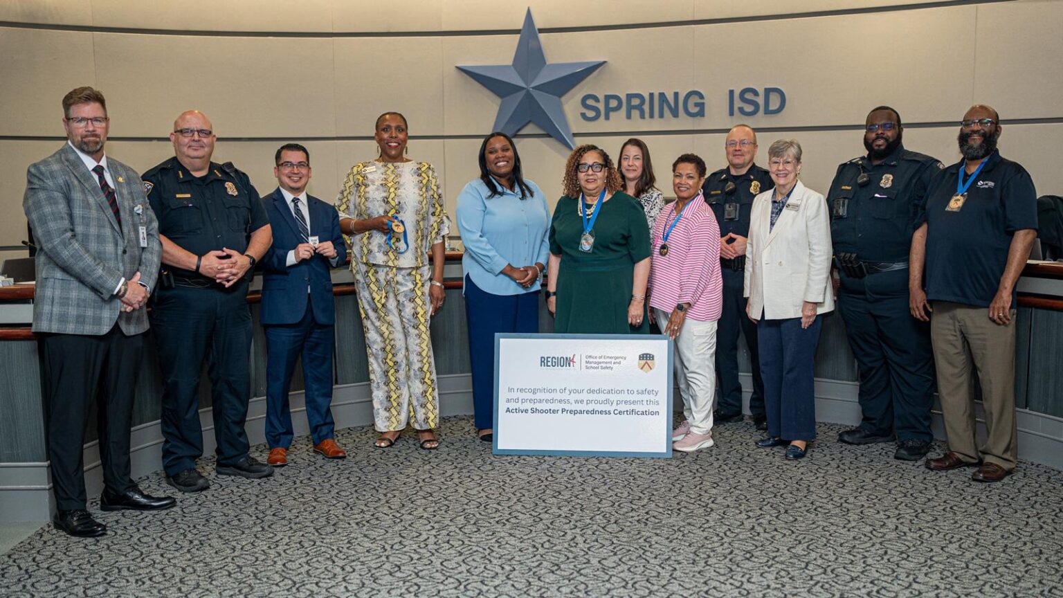 Spring ISD Leads the Region as First to Earn Active Shooter Preparedness Award