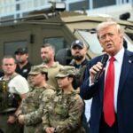 WATCH: Trump Engages with Police and Troops Patrolling Washington, DC