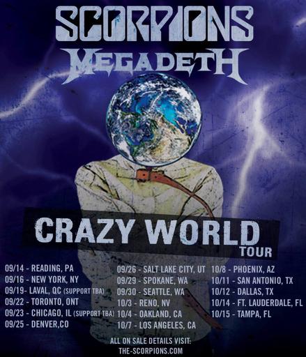 Scorpions Cancel All Remaining U.S. Tour Dates, Including Phoenix Show Scorpions Cancel All Remaining U.S. Tour Dates, Including Phoenix Show
