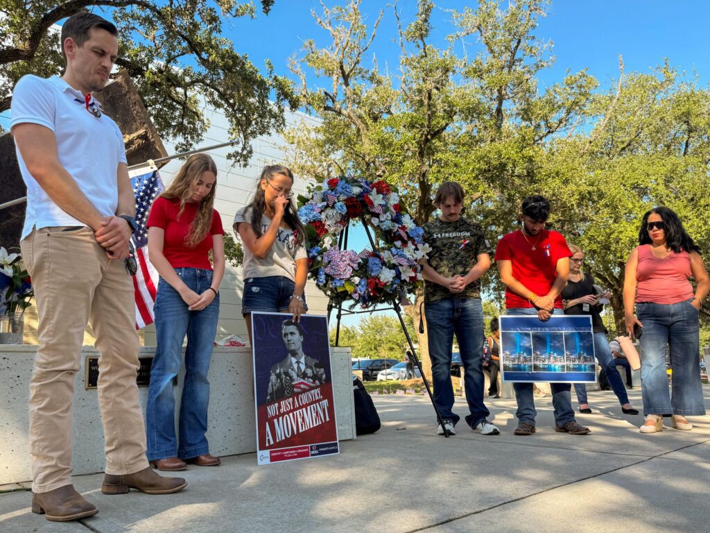 University of Houston’s Turning Point USA Chapter Hosts Vigil Honoring Charlie Kirk