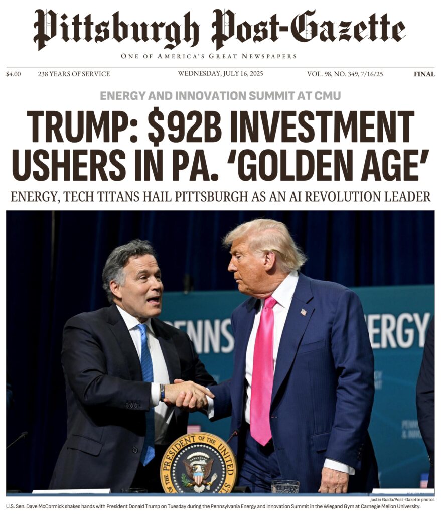 Trump and Sen. Dave McCormick to Unveil  Billion Energy Investment Boost for Pennsylvania