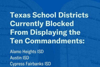 11 Texas school districts temporarily blocked from displaying Ten Commandments, federal judge rules – Houston Public Media 11 Texas school districts temporarily blocked from displaying Ten Commandments, federal judge rules – Houston Public Media