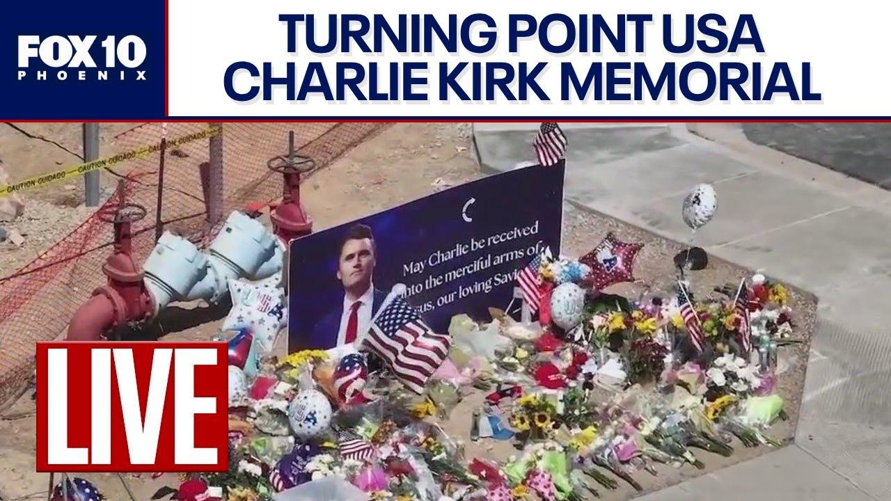 Charlie Kirk Memorial at Turning Point USA HQ in Phoenix Vandalized; Suspect Arrested