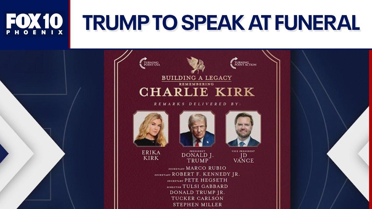 Speakers at Charlie Kirk’s Funeral Include Trump, Vance, and More