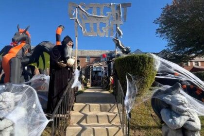 Philadelphia Neighborhood Takes Halloween Spookiness to the Next Level with Massive Display