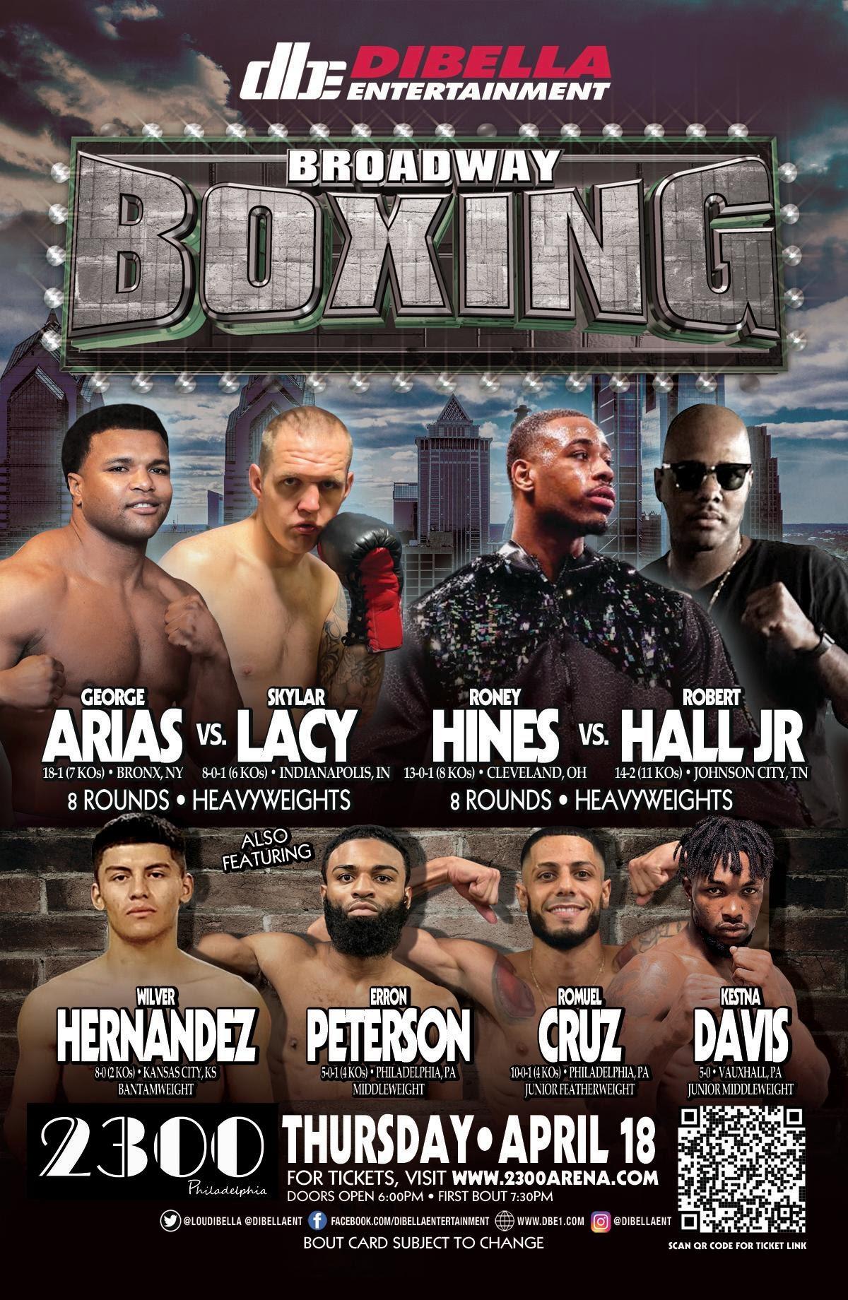 Experience Broadway Boxing Live in Philadelphia at the 2300 Arena This Thursday, April 18!